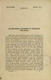 Świat Słowiański : miesięcznik pod redakcyą Dra Feliksa Konecznego