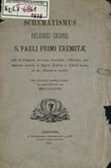Catalogus Officialium Congregationis S[ancti] Pauli Primi Eremitae