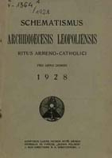 Catalogus Universi Cleri Archi-dioecesis Leopoliensis Ritus Armeni pro Anno Domini ...