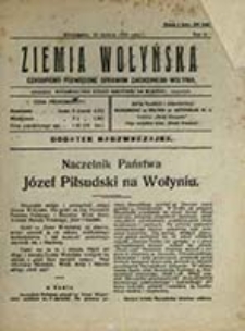 Ziemia Wołyńska : czasopismo poświęcone sprawom zachodniego Wołynia / [pod red. Stefana Kapuścińskiego]