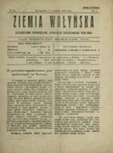 Ziemia Wołyńska : czasopismo poświęcone sprawom zachodniego Wołynia / [pod red. Stefana Kapuścińskiego]