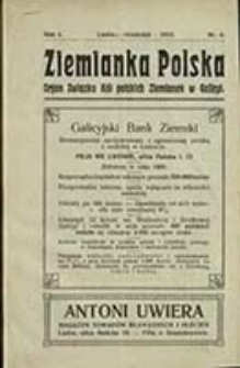 Ziemianka Polska : organ Związku Kół Polskich Ziemianek w Galicyi / [red. odp. Janina Karłowicz]