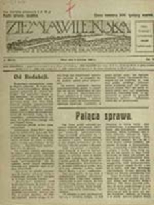 Ziemia Wileńska : tygodnik dla ludu wiejskiego i miejskiego