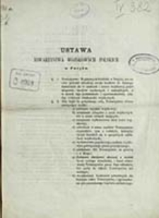 Ustawa Towarzystwa Wojskowych Polskich w Paryżu
