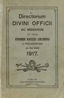 Ordo Officii Divini ad Usum Dioecesis Lublinensis pro Anno Domini 1917