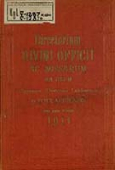 Ordo Officii Divini ad Usum Dioecesis Lublinensis pro Anno Domini 1911