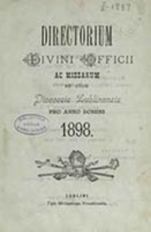 Ordo Officii Divini ad Usum Dioecesis Lublinensis pro Anno Domini 1898