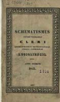 Schematismus Universi Venerabilis Cleri Archidioeceseos Metropolitanae Graeco Catholicae Leopoliensis pro Anno Domini ...