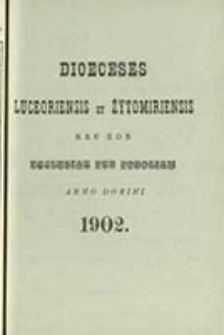 Dioeceses Luceoriensis et Żytomiriensis nec non Ecclesiae per Podoliam Anno ...