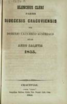 Elenchus Cleri Partis Dioecesis Cracoviensis sub Dominio Caesareo-Austriaco Sitae