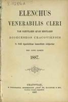 Elenchus Venerabilis Cleri tam Saecularis quam Regularis Dioeceseos Cracoviensis pro Anno Domini ...