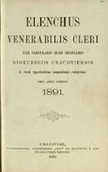 Elenchus Venerabilis Cleri tam Saecularis quam Regularis Dioeceseos Cracoviensis pro Anno Domini ...
