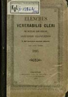 Elenchus Venerabilis Cleri tam Saecularis quam Regularis Dioeceseos Cracoviensis pro Anno Domini ...
