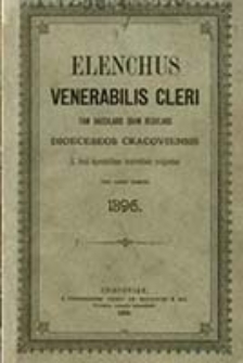 Elenchus Venerabilis Cleri tam Saecularis quam Regularis Dioeceseos Cracoviensis pro Anno Domini ...