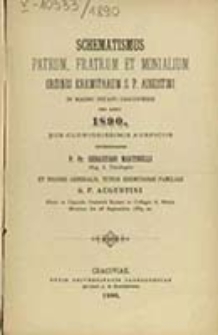 Schematismus Patrum, Fratrum et Monialium Ordinis Eremitarum S. P. Augustini in Magno Ducatu Cracoviensi pro Anno ...