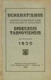 Schematismus Universi Vener. Cleri Dioeceseos Tarnoviensis
