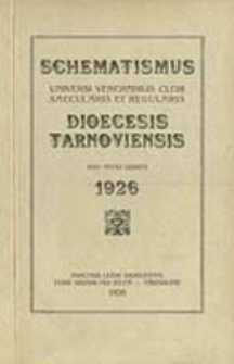 Schematismus Universi Vener. Cleri Dioeceseos Tarnoviensis