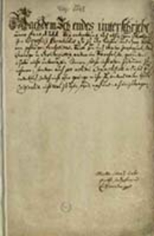 Liber literarum ad Ecclesiam parochialem Sprottaviensem eiusdemque altaria et varias fundationes spectantium 1711, quem concribi fecit Martinus Laurentius Labe