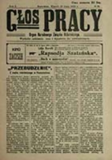 Głos Pracy : organ Narodowego Związku Robotniczego / [red. Apolonjusz Basiński]