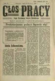 Głos Pracy : organ Narodowego Związku Robotniczego / [red. Apolonjusz Basiński]