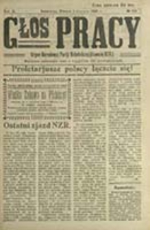 Głos Pracy : organ Narodowego Związku Robotniczego / [red. Apolonjusz Basiński]