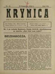 Krynica : katalickaja tydniowaja hazeta / [red. i wyd. Adam Stankiewič]