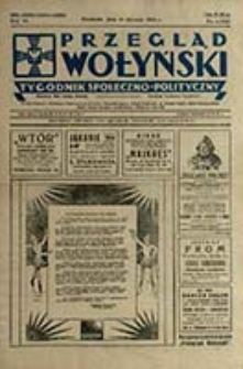 Przegląd Wołyński : Łuck - R&oacute;wne - Kowel - Włodzimierz - Krzemieniec - Dubno - Ostr&oacute;g - Korzec / Redaktor i wydawca P. Wyrzykowski