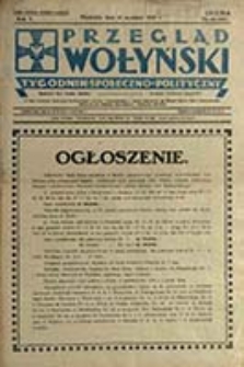 Przegląd Wołyński : Łuck - Równe - Kowel - Włodzimierz - Krzemieniec - Dubno - Ostróg - Korzec / Redaktor i wydawca P. Wyrzykowski