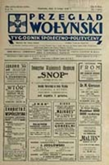 Przegląd Wołyński : Łuck - R&oacute;wne - Kowel - Włodzimierz - Krzemieniec - Dubno - Ostr&oacute;g - Korzec / Redaktor i wydawca P. Wyrzykowski