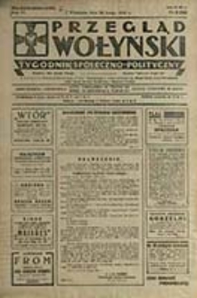 Przegląd Wołyński : Łuck - R&oacute;wne - Kowel - Włodzimierz - Krzemieniec - Dubno - Ostr&oacute;g - Korzec / Redaktor i wydawca P. Wyrzykowski