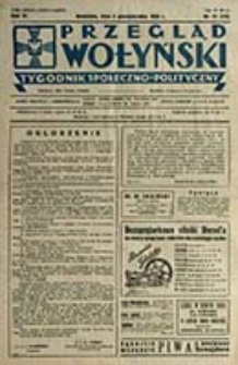 Przegląd Wołyński : Łuck - R&oacute;wne - Kowel - Włodzimierz - Krzemieniec - Dubno - Ostr&oacute;g - Korzec / Redaktor i wydawca P. Wyrzykowski