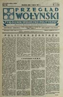 Przegląd Wołyński : Łuck - R&oacute;wne - Kowel - Włodzimierz - Krzemieniec - Dubno - Ostr&oacute;g - Korzec / Redaktor i wydawca P. Wyrzykowski
