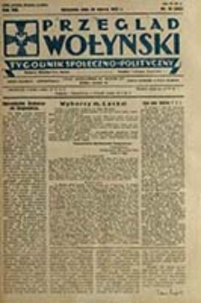Przegląd Wołyński : Łuck - R&oacute;wne - Kowel - Włodzimierz - Krzemieniec - Dubno - Ostr&oacute;g - Korzec / Redaktor i wydawca P. Wyrzykowski