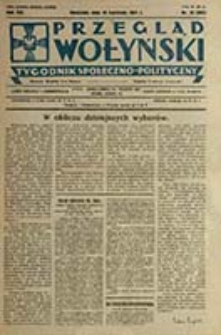Przegląd Wołyński : Łuck - R&oacute;wne - Kowel - Włodzimierz - Krzemieniec - Dubno - Ostr&oacute;g - Korzec / Redaktor i wydawca P. Wyrzykowski
