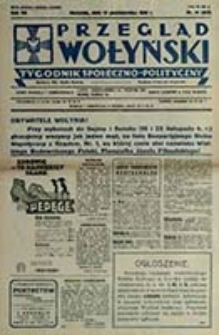 Przegląd Wołyński : Łuck - R&oacute;wne - Kowel - Włodzimierz - Krzemieniec - Dubno - Ostr&oacute;g - Korzec / Redaktor i wydawca P. Wyrzykowski