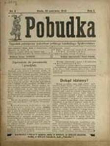 Pobudka : tygodnik poświęcony potrzebom polskiego katolickiego społeczeństwa / red. odp. Kamil Golański