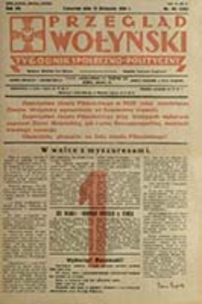 Przegląd Wołyński : Łuck - R&oacute;wne - Kowel - Włodzimierz - Krzemieniec - Dubno - Ostr&oacute;g - Korzec / Redaktor i wydawca P. Wyrzykowski