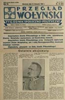 Przegląd Wołyński : Łuck - R&oacute;wne - Kowel - Włodzimierz - Krzemieniec - Dubno - Ostr&oacute;g - Korzec / Redaktor i wydawca P. Wyrzykowski