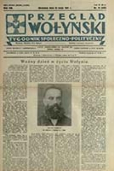 Przegląd Wołyński : Łuck - R&oacute;wne - Kowel - Włodzimierz - Krzemieniec - Dubno - Ostr&oacute;g - Korzec / Redaktor i wydawca P. Wyrzykowski