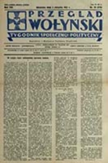 Przegląd Wołyński : Łuck - R&oacute;wne - Kowel - Włodzimierz - Krzemieniec - Dubno - Ostr&oacute;g - Korzec / Redaktor i wydawca P. Wyrzykowski