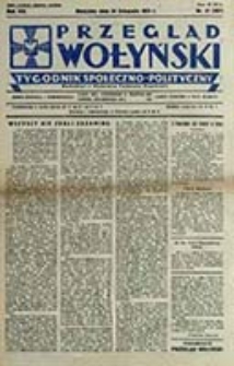 Przegląd Wołyński : Łuck - R&oacute;wne - Kowel - Włodzimierz - Krzemieniec - Dubno - Ostr&oacute;g - Korzec / Redaktor i wydawca P. Wyrzykowski