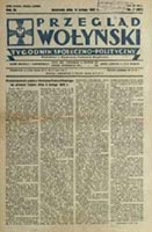 Przegląd Wołyński : Łuck - R&oacute;wne - Kowel - Włodzimierz - Krzemieniec - Dubno - Ostr&oacute;g - Korzec / Redaktor i wydawca P. Wyrzykowski