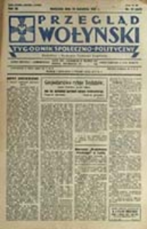 Przegląd Wołyński : Łuck - R&oacute;wne - Kowel - Włodzimierz - Krzemieniec - Dubno - Ostr&oacute;g - Korzec / Redaktor i wydawca P. Wyrzykowski