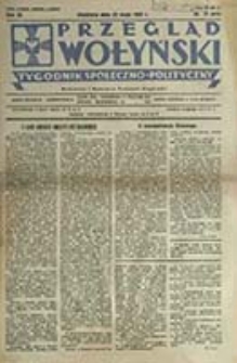 Przegląd Wołyński : Łuck - R&oacute;wne - Kowel - Włodzimierz - Krzemieniec - Dubno - Ostr&oacute;g - Korzec / Redaktor i wydawca P. Wyrzykowski