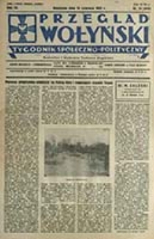 Przegląd Wołyński : Łuck - R&oacute;wne - Kowel - Włodzimierz - Krzemieniec - Dubno - Ostr&oacute;g - Korzec / Redaktor i wydawca P. Wyrzykowski