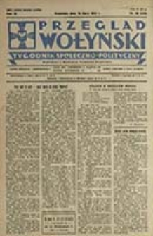 Przegląd Wołyński : Łuck - R&oacute;wne - Kowel - Włodzimierz - Krzemieniec - Dubno - Ostr&oacute;g - Korzec / Redaktor i wydawca P. Wyrzykowski