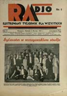 Radjo : ilustrowany tygodnik dla wszystkich / red. nacz.: Zdzisław Kleszczyński]