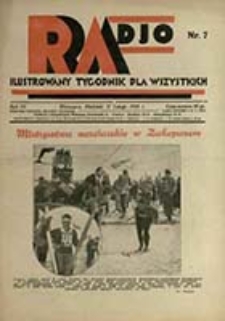 Radjo : ilustrowany tygodnik dla wszystkich / red. nacz.: Zdzisław Kleszczyński]