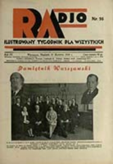 Radjo : ilustrowany tygodnik dla wszystkich / red. nacz.: Zdzisław Kleszczyński]