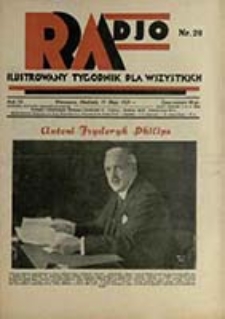 Radjo : ilustrowany tygodnik dla wszystkich / red. nacz.: Zdzisław Kleszczyński]